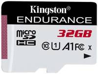 Карта памяти microSDHC UHS-I U1 Kingston High Endurance 32 ГБ, 95 МБ/с, Class 10, SDCE/32GB, 1 шт., без адаптера