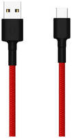 Кабель Xiaomi Mi Braided, USB Type-C (m) - USB (m), 1м, красный [sjv4110gl]