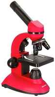 Микроскоп DISCOVERY Nano Terra, световой / оптический / биологический, 40-400x, на 3 объектива, красный [77962]