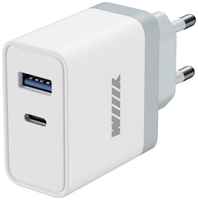 Сетевое зарядное устройство Wiiix UNN-4-2-01-QC, USB-A, USB-C, 18Вт, 3A
