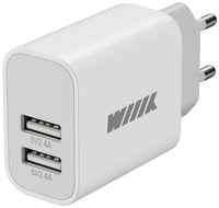 Сетевое зарядное устройство Wiiix UNN-1-2-04-W, 2xUSB, 2.4A