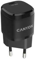 Сетевое зарядное устройство Canyon H-20-05, USB-C, 20Вт, 3A, черный [cne-cha20b05]