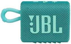 Колонка портативная JBL GO 3, 4.2Вт, бирюзовый [jblgo3teal]