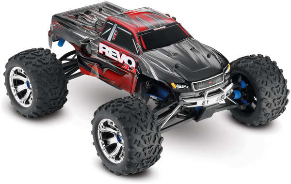 TRAXXAS Радиоуправляемая модель автомобиля Revo 3.3 Nitro 1:10 4WD с микро ДВС Revo 3.3 Nitro 1:10 4WD TQi Bluetooth module TSM Silver 96716645