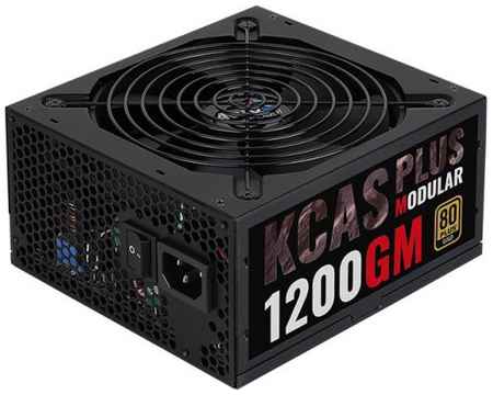 Блок питания ATX AeroCool KCAS Plus 1200GM 4718009151987 1200W модульный, 80Plus Gold, (20/24+4/8+6/8pin, вент d120мм) 969013537