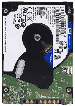 Жесткий диск 2TB SATA 6Gb/s Western Digital WD20SPZX 2,5'' WD Blue 5400rpm 128MB 969018510