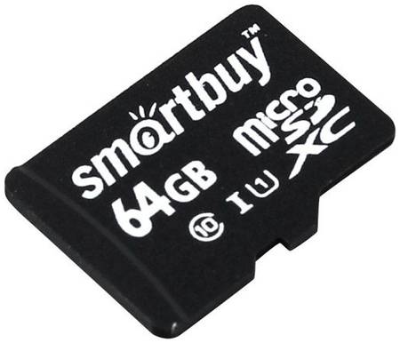 Карта памяти 64GB SmartBuy SB64GBSDCL10-00 MicroSDXC, Сlass 10, UHS-I без адаптера