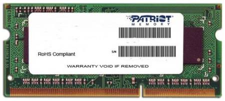 Модуль памяти SODIMM DDR4 4GB Patriot Memory PSD44G240081S PC4-19200 2400MHz CL17 1.2V SR RTL 969024470