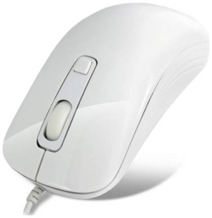 Мышь Crown CMM-20 White USB CM000001056 1000/1600dpi, 4 кнопки, plug play, 1.3м 969025701