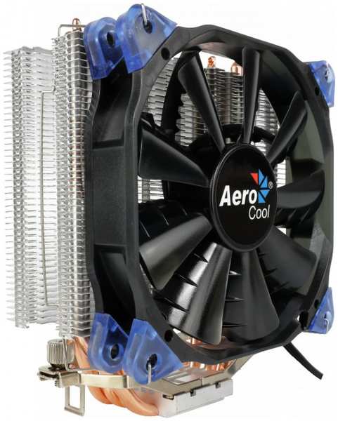 Кулер AeroCool VERKHO 4 PWM Soc-FM2+/AM2+/AM3+/AM4/1150/1151/1155/2011/ 4-pin 15-27dB Al+Cu 140W 678gr Ret