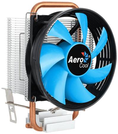 Кулер AeroCool VERKHO 1-3P Soc-FM2+/AM2+/AM3+/AM4/1150/1151/1155/ Al+Cu 100W, 27.6 dBA, 59.9 CFM, 3-pin 280gr Ret
