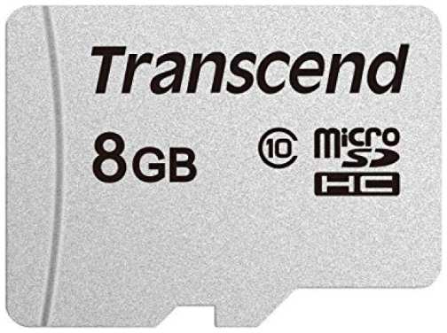 Карта памяти MicroSDHC 8GB Transcend TS8GUSD300S Class10 w/o adapter
