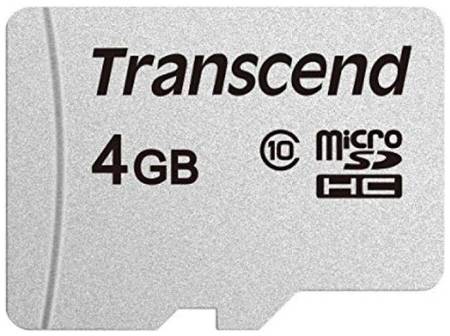 Карта памяти MicroSDHC 4GB Transcend TS4GUSD300S Class10 w/o adapter 969030601