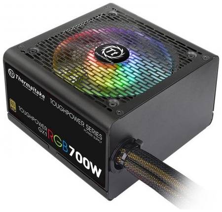 Блок питания ATX Thermaltake Toughpower GX1 RGB 700W PS-TPD-0700NHFAGE-1 700W v.2.4, A.PFS, EPS v2.92, 80 Plus , вентилятор 120мм