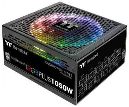 Блок питания ATX Thermaltake Toughpower iRGB PLUS Platinum 1050W PS-TPI-1050F2FDPE-1 1050W v2.4, EPS v2.92/A-PFC/вентилятор 140мм RGB/80+ Platinum 969032352
