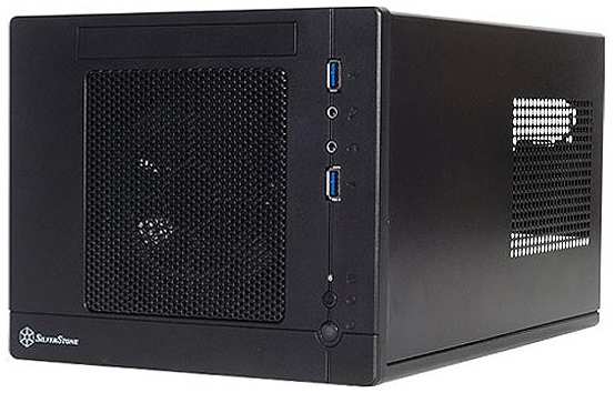 Корпус mini-ITX SilverStone SST-SG05BB-Lite черный, без БП, 2xUSB 3.0, Audio 969032993