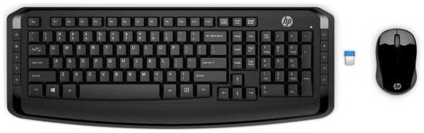 Клавиатура и мышь Wireless HP 300 Black USB 3ML04AA 969033964