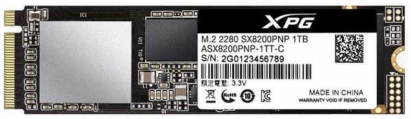 Накопитель SSD M.2 2280 ADATA ASX8200PNP-1TT-C XPG SX8200 Pro 1TB PCIe Gen3x4 TLC 3350/2800MB/s IOPS 390K/380K MTBF 2M