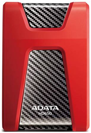 Внешний диск HDD 2.5'' ADATA AHD650-1TU31-CRD 1TB HD650 USB 3.1 красный 969036560