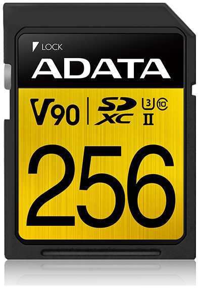 Карта памяти 256GB ADATA ASDX256GUII3CL10-C SDXC UHS-II U3 Class10 275/155MB/s