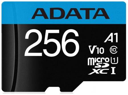 Карта памяти 256GB ADATA AUSDX256GUICL10A1-RA1 MicroSDXC UHS-I Class10 A1 100/25MB/s