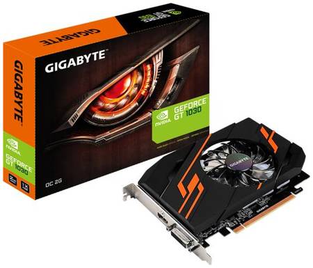 Видеокарта PCI-E GIGABYTE GeForce GT 1030 2GB GDDR5 64bit 14nm 1290/6008MHz DVI-D(HDCP)/HDMI RTL