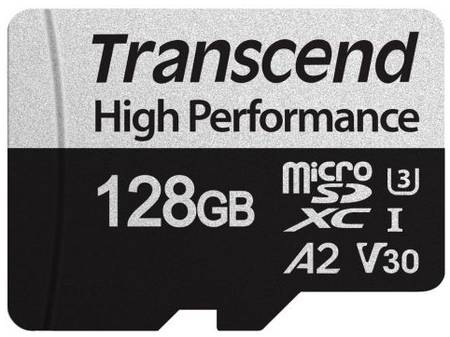 Карта памяти 128GB Transcend TS128GUSD330S High Performance, microSDXC UHS-I U3, V30, A2 [R/W - 100/85 MB/s] с адаптером 969058915