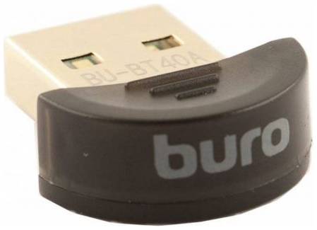 Адаптер USB Buro BU-BT40A Bluetooth 4.0+EDR class 1.5 20м черный 969059579