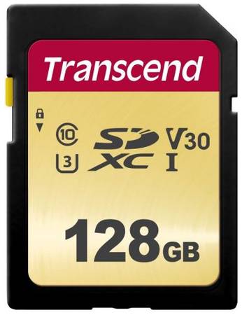 Карта памяти 128GB Transcend TS128GSDC500S SDXC Class 10 U3, V30 500S, MLC 969070930