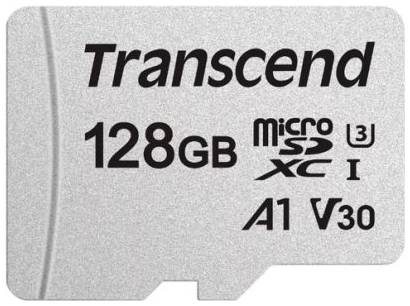 Карта памяти 128GB Transcend TS128GUSD300S microSDXC Class 10 U3, V30, A1 300S без адаптера 969070937