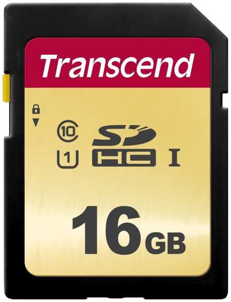 Карта памяти SDHC 16GB Transcend TS16GSDC500S Class 10 U1 500S, MLC 969070951