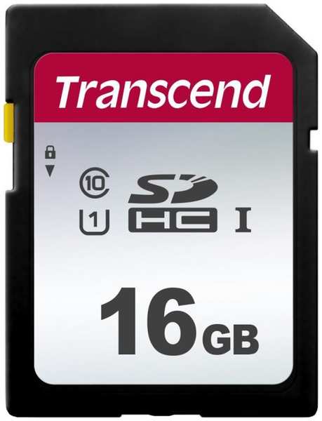 Карта памяти 16GB Transcend TS16GSDC300S SDHC Class 10 U1 300S 969070952