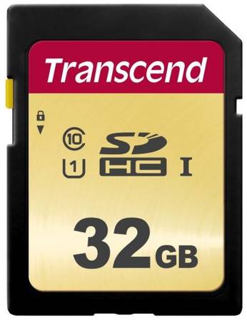 Карта памяти 32GB Transcend TS32GSDC500S SDHC Class 10 U1 500S, MLC