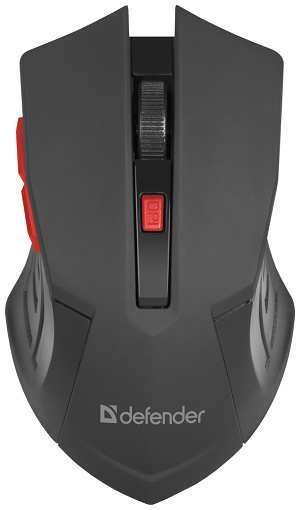 Мышь Wireless Defender Accura MM-275 Black-Red 800-1600dpi, 6 кнопок 969073306