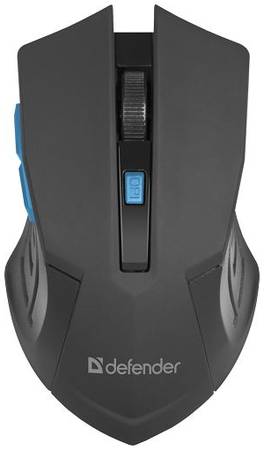 Мышь Wireless Defender Accura MM-275 Black-Blue 800-1600dpi, 6 кнопок 969073307