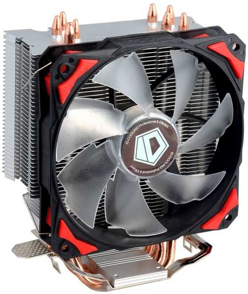 Кулер ID-Cooling SE-214 LGA1150/51/55/56/775/FM2/+/FM1/AM4/AM3/+/AM2/+ (TDP 130W, 800-1800rpm, 16.2-29.2dBA, 60.7 CFM, 4-pin PWM, 4 тепл.трубки прямог