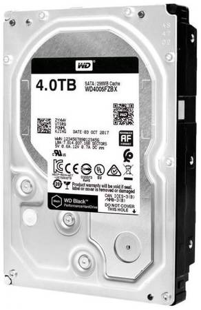 Жесткий диск 4TB SATA 6Gb/s Western Digital WD4005FZBX 3.5″ WD Black 7200rpm 256MB Bulk 969078188