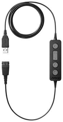 Адаптер Jabra LINK 260 260-09 адаптер QD на USB, Plug/Play соединение для подключения проводных QD-гарнитур к софтфону, управление вызовом на шнуре 969082466