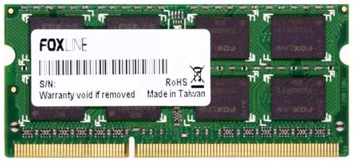 Модуль памяти SODIMM DDR3 8GB Foxline FL1600D3S11L-8G PC3L-12800 1600MHz CL11 (512*8) 1.35V 969084515