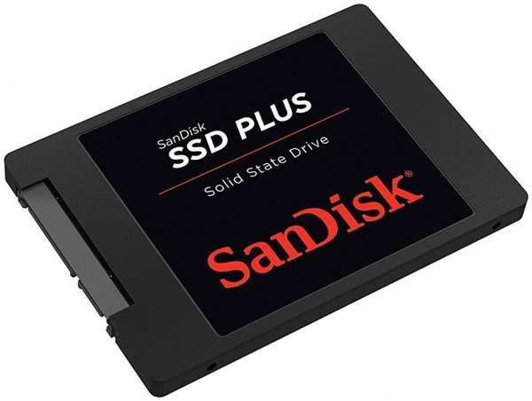 Накопитель SSD 2.5'' SanDisk SDSSDA-120G-G27 Plus 120GB 3D TLC SATA 6Gb/s 530/310MB/s MTBF 1.75M