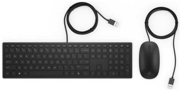 Клавиатура и мышь HP 400 Black USB 4CE97AA 969093742