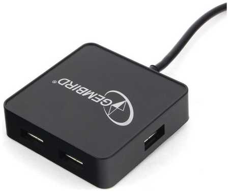 Концентратор USB 2.0 Gembird UHB-242 black, 4 порта, блитер 969099043