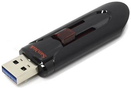 Накопитель USB 3.0 128GB SanDisk Cruzer Glide SDCZ600-128G-G35 черный 969104959