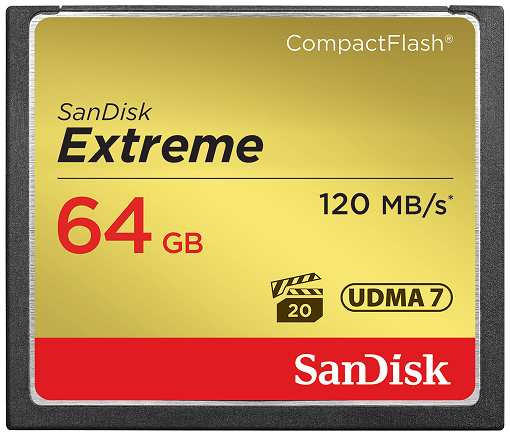 Карта памяти 64GB SanDisk SDCFXSB-064G-G46 Extreme CF 120MB/s, 85MB/s write, UDMA7 969104995