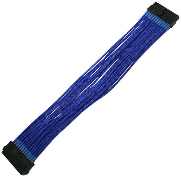 Удлинитель Nanoxia NX24V3EB 24-pin ATX, 30см, индивидуальная оплетка, синий 969118714