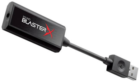 Звуковая карта USB 3.0 Creative Sound BlasterX G1 70SB171000000 USB 2.0 ext., 24 бит, 96 кГц, Retail