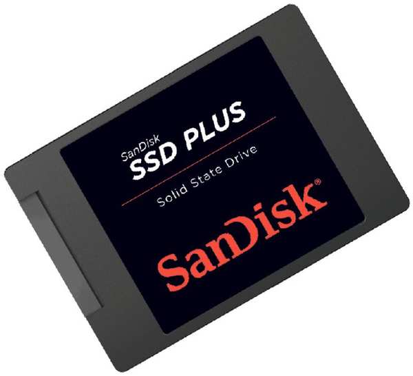 Накопитель SSD 2.5'' SanDisk SDSSDA-480G-G26 Plus 480GB SATA 6Gb/s 535/445MB/s MTBF 1.75M 7mm