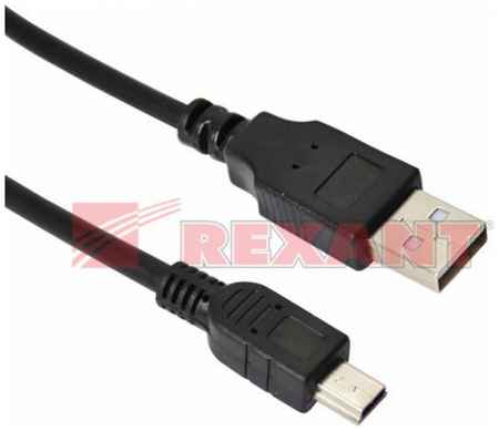 Кабель Rexant 18-1131-2 mini USB (male) - USB-A (male) 0.2M черный 969132086
