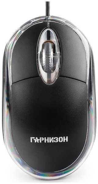 Мышь Garnizon GM-100 черная, USB, чип- Х, 1000dpi, 2 кнопки+колесо/кнопка