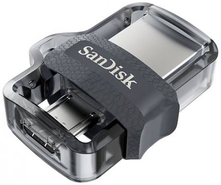 Накопитель USB 3.0 256GB SanDisk Ultra Dual SDDD3-256G-G46 черный/серебристый 969137202
